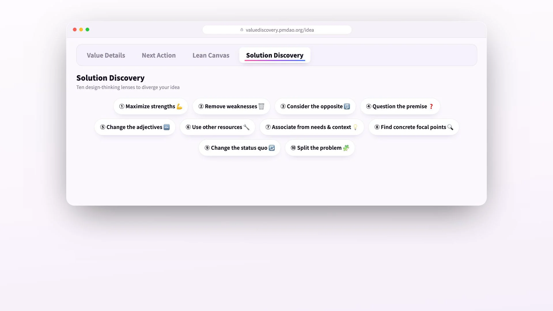 Design Thinking Feature
